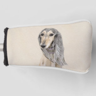 Saluki (Fawn) Malerei - Niedliche Original Hunde K Golf Headcover