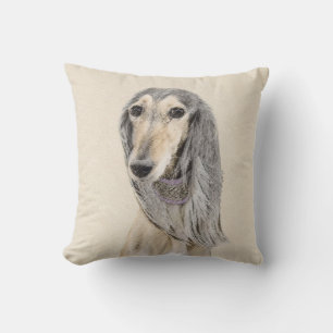 Saluki (Fawn) Malerei - Niedliche Original Hunde K Kissen