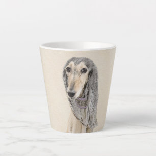 Saluki (Fawn) Malerei - Niedliche Original Hunde K Milchtasse