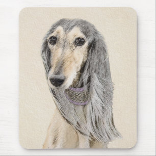 Saluki (Fawn) Malerei - Niedliche Original Hunde K Mousepad