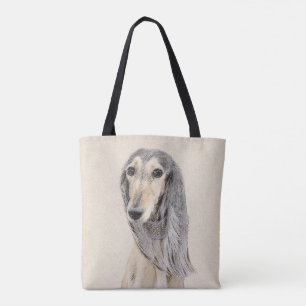 Saluki (Fawn) Malerei - Niedliche Original Hunde K Tasche