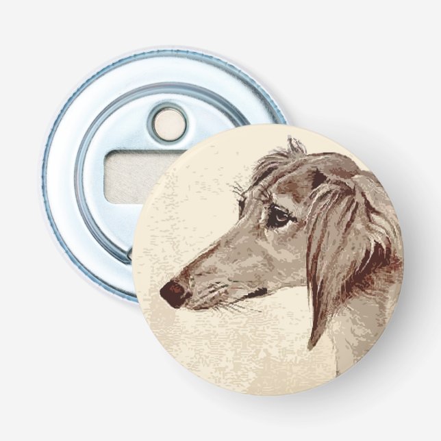 Saluki Flaschenöffner (Vorderseite)