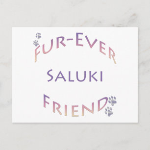 Saluki Furever Friend Postkarte