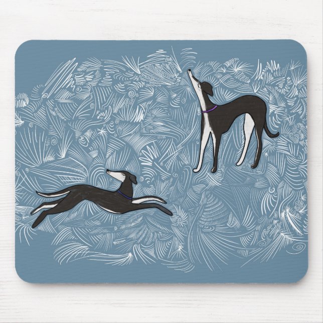 Saluki Greyhound Mousepad (Vorne)
