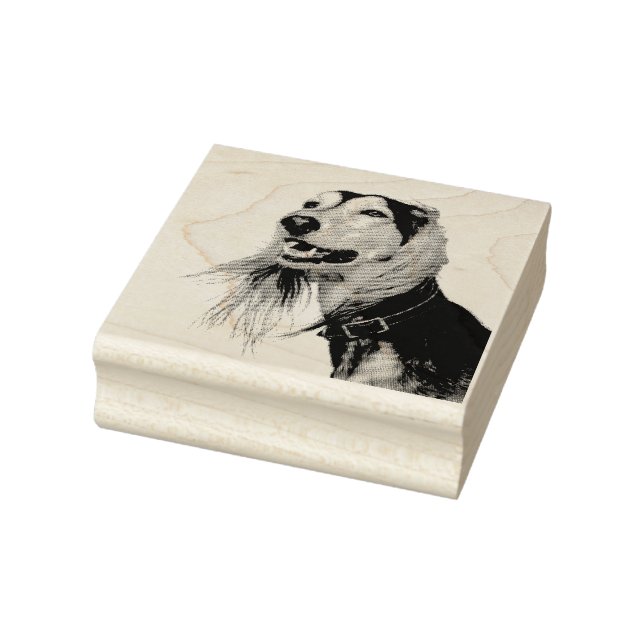 Saluki Gummistempel (Stempel)