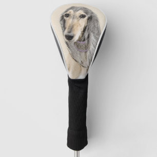 Saluki (Kitz) Malerei - niedliche ursprüngliche Golf Headcover