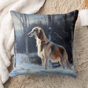 Saluki Let It Schnee Weihnachten Kissen