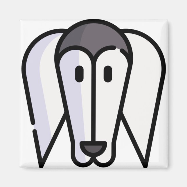 Saluki Magnet (Vorne)