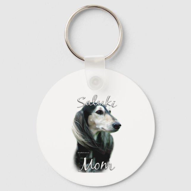 Saluki-Mama 2 Schlüsselanhänger (Vorderseite)