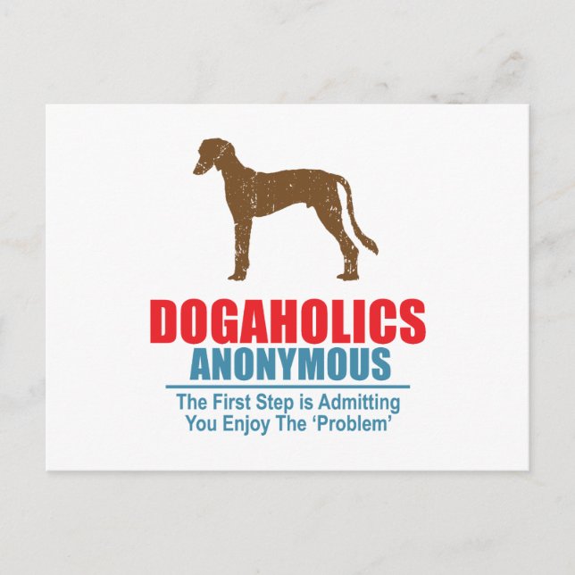 Saluki Postkarte (Vorderseite)