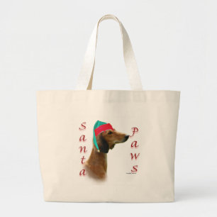 Saluki Santa Paws Jumbo Stoffbeutel
