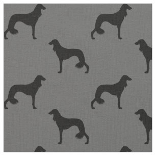 Saluki Silhouette-Muster Stoff