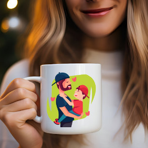 Salut à papa : Fête des pères Mug