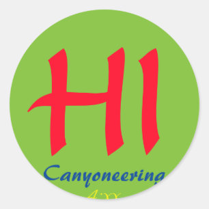 SALUT autocollant canyoneering