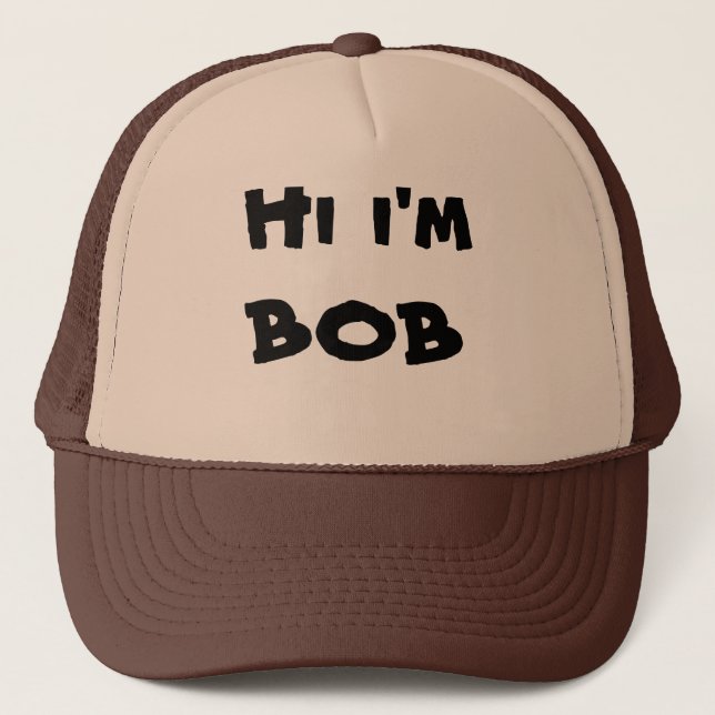 Salut je suis casquette de camionneur de Bob (Devant)