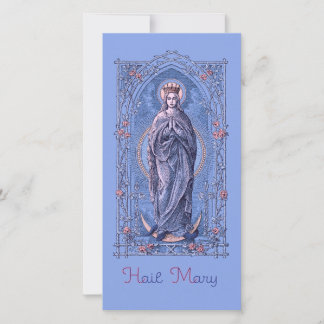 Salut Marie, pleine de grâce carte de prière