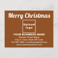Salutation de Noël d'affaires sur carte postale Br