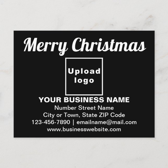 Salutation de Noël d'affaires sur carte postale no (Devant)