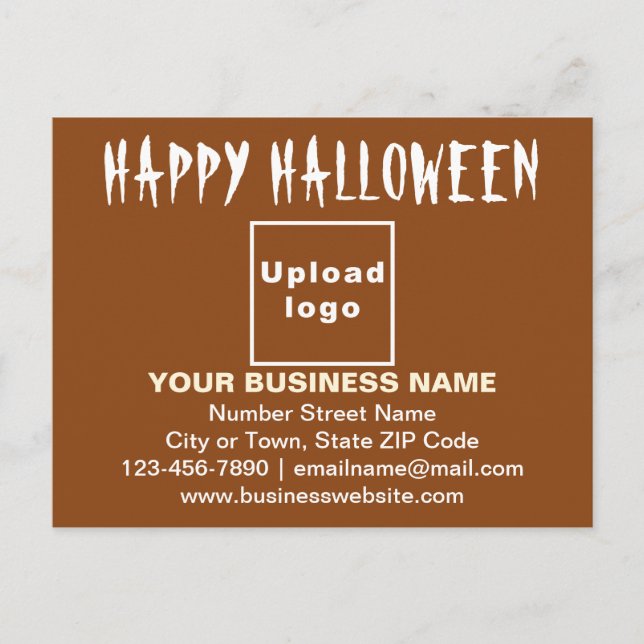 Salutation d'Halloween d'affaires sur carte postal (Devant)