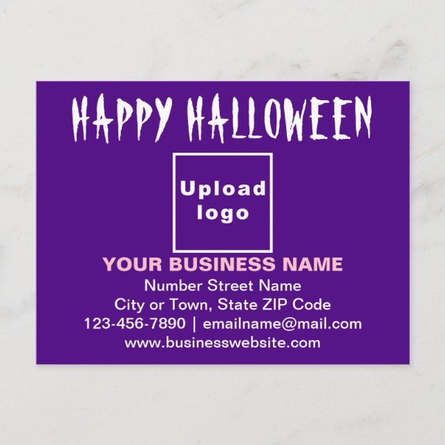 Salutation d'Halloween d'affaires sur carte postal (Devant)