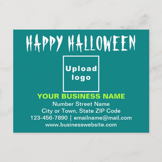 Salutation d'Halloween d'affaires sur carte postal (Devant)