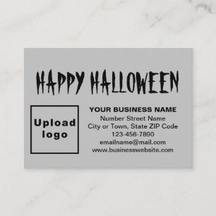 Salutation d'Halloween d'affaires sur la carte de 