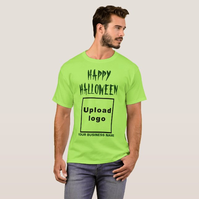 Salutation d'Halloween d'affaires sur le T-shirt v (Devant entier)