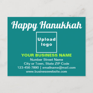 Salutation Hanoukka d'affaires sur carte postale v