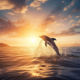 Salutation lever de soleil - Puzzle Dolphin Jigsaw