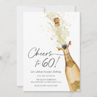 Salutations au 60e anniversaire Invitation photo