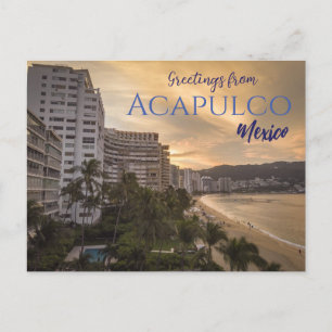 Salutations d'Acapulco au Mexique Carte postale de