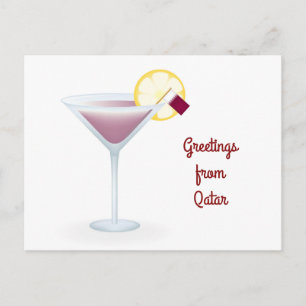 Salutations de Bahreïn Cocktail Carte postale
