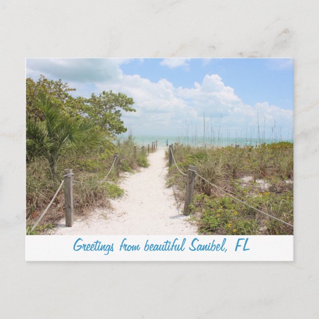 Salutations de Beautibel Sanibel, carte postale de (Devant)