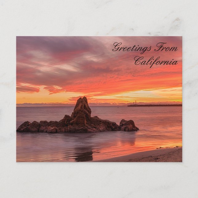 Salutations de California Beach Carte postale (Devant)