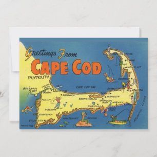 Salutations de Cape Cod 5x7 Carte Postale