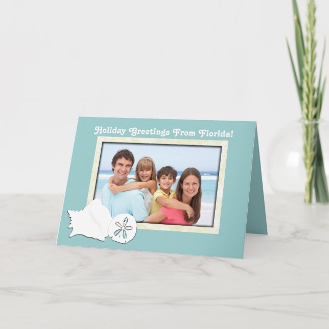 Salutations de carte de Noël de photo de la (Devant)