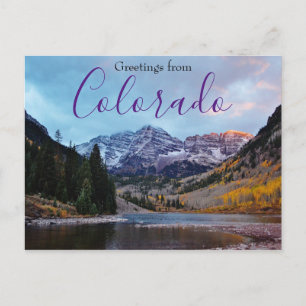 Salutations de carte postale Colorado Mountain Asp