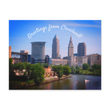 Salutations de carte postale de Cleveland