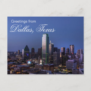 Salutations de Dallas Texas Carte postale de voyag