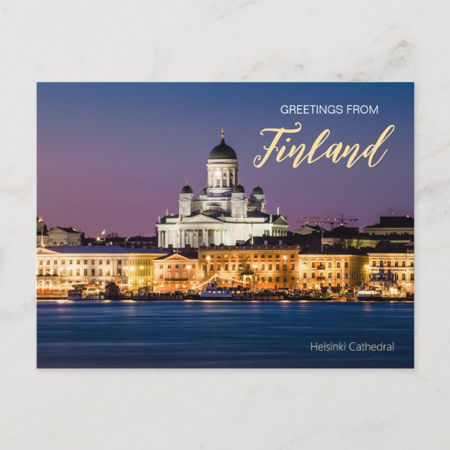 Salutations de Finlande Helsinki Carte postale Pit (Devant)
