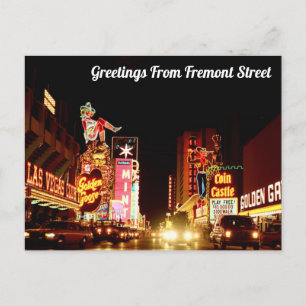 Salutations De Fremont Street Carte Postale