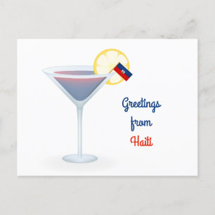 Salutations de Haiti Cocktail Carte de vacances