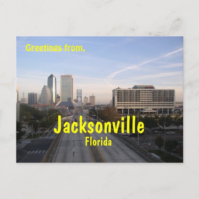 Salutations de Jacksonville Florida, carte postale (Devant)