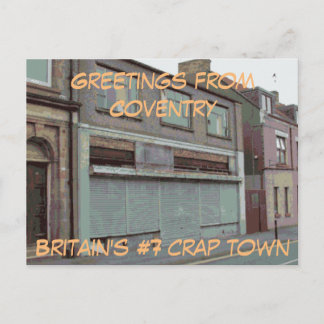 Salutations de la carte postale Coventry