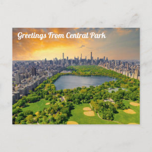 Salutations de la carte postale de Central Park