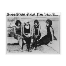 Salutations de la carte postale de la plage
