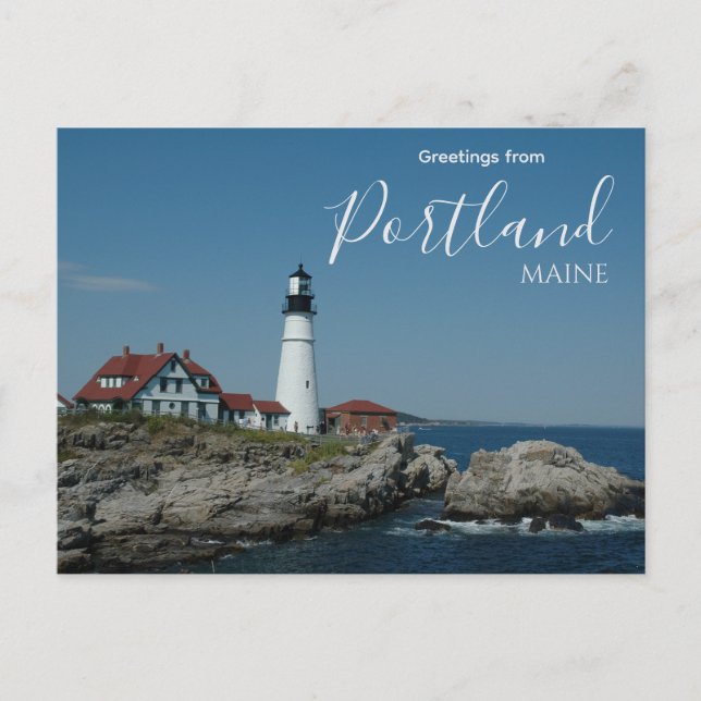 Salutations de la carte postale du phare de Portla (Devant)