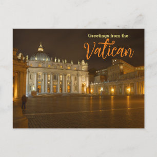 Salutations de la carte postale du Vatican Italie