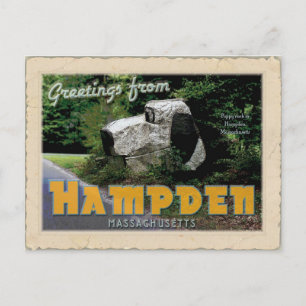 Salutations de la carte postale Hampden