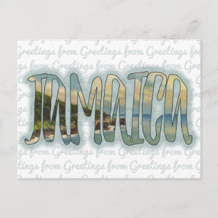 Salutations de la carte postale jamaïcaine